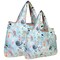 Wrapables Large & Small Foldable Tote Nylon Reusable Grocery Bags, Set of 2